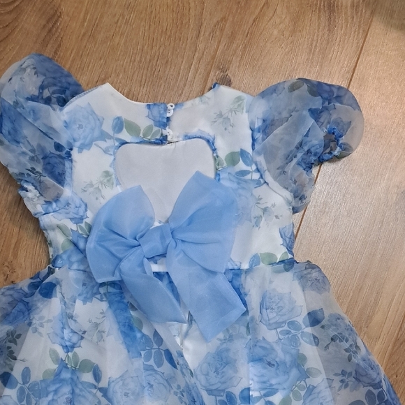 SHEIN White and Blue Dress - Picture 2 of 4